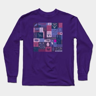 Purple Birds Long Sleeve T-Shirt